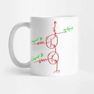 Transistor NAND gate electronic circuit Mug